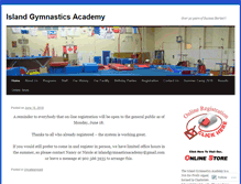 Tablet Screenshot of islandgymnasticsacademy.com